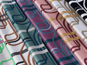 LES INTRIGUES - Jacquard fabric with graphic pattern - Accessories by L'Opificio
