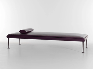 EMILE - Leather day bed - Sofa by Lorenzo Tondelli