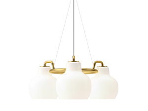 VL RING CROWN 3-5-7 - Opal glass pendant lamp - Ceiling lamp by Louis Poulsen