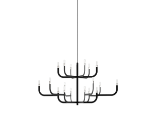 J-US - LED aluminium chandelier - Ceiling lamp by Luceplan