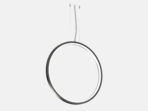 FILE FLEX CIRCLE SUSPENSION 800 - LED extruded aluminium pendant lamp - Ceiling lamp by Lucifero's