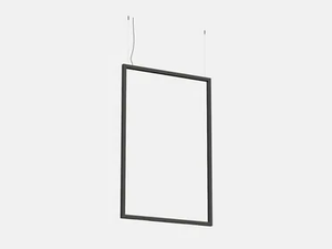 FILE FLEX SQUARE SUSPENSION S1015 - LED extruded aluminium pendant lamp - Ceiling lamp by Lucifero's