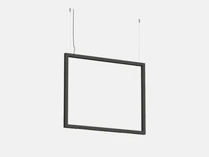 FILE FLEX SQUARE SUSPENSION S108 - LED extruded aluminium pendant lamp - Ceiling lamp by Lucifero's