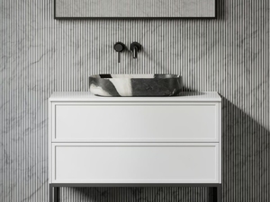 DESIGNO - Countertop oval Panda marble washbasin - Washbasin by LUSSO