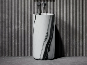 DESIGNO - Freestanding round marble washbasin - Washbasin by LUSSO