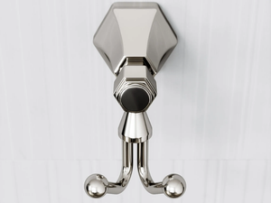 ETON - Double stainless steel robe hook - Accessories by LUSSO