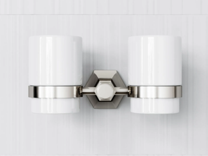 ETON - Wall-mounted double ceramic toothbrush holder - Sanitary accessories by LUSSO