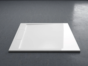 INFINITY - Anti-slip extra flat Resin Stone shower tray - Shower tray by LUSSO