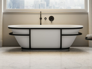LUXE - Freestanding oval Resin Stone bathtub - Bathtub by LUSSO