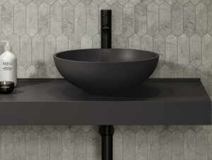 OASIS - Countertop round Resin Stone washbasin - Washbasin by LUSSO