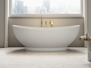 OASIS - Freestanding oval Resin Stone bathtub - Bathtub by LUSSO