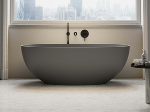 PICASSO - Freestanding oval Resin Stone bathtub - Bathtub by LUSSO