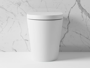 SENZA - Rimless Floor mounted ceramic toilet - Toilet seat by LUSSO