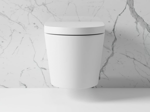 SENZA - Wall-hung rimless ceramic toilet - Toilet seat by LUSSO