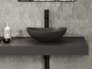 SOHO - Countertop oval Resin Stone washbasin - Washbasin by LUSSO