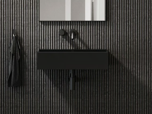THINN - Wall-mounted single Resin Stone washbasin - Washbasin by LUSSO
