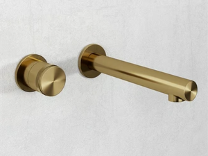 URBAN - 2 hole wall-mounted stainless steel washbasin mixer - Tap by LUSSO