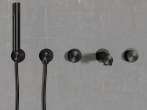 URBAN - 5 hole wall-mounted bathtub set with hand shower - Tap by LUSSO