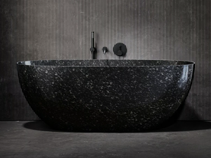 VIVERE - Freestanding oval carbon fibre bathtub - Bathtub by LUSSO