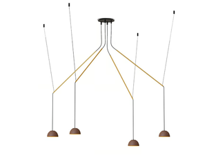 ABSIDIOLA C MOVIL 4 MINI - Adjustable terracotta pendant lamp - Ceiling lamp by Luxcambra