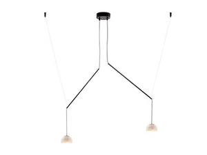 ABSIDIOLA C MOVIL MINI 2 ALABASTER - Adjustable alabaster pendant lamp - Ceiling lamp by Luxcambra