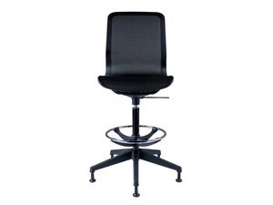 SMARTLIGHT - Height-adjustable Nylon® office stool with 5-Spoke base - Stool by Luxy