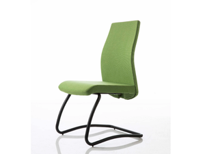 SMARTOFFICE - Sled base fabric office chair - Office Chair by Luxy