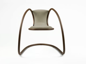 TIMELESS - Cantilever upholstered fabric chair - Chair by Luxy