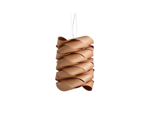 LINK CHAIN - Handmade wood veneer pendant lamp - Ceiling lamp by LZF