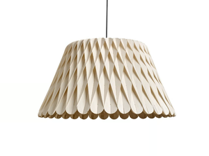 LOLA - Handmade wood veneer pendant lamp - Ceiling lamp by LZF