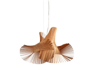 MINIMIKADO - Handmade wood veneer pendant lamp - Ceiling lamp by LZF
