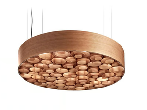 SPIRO - Handmade wood veneer pendant lamp - Ceiling lamp by LZF