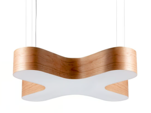 X-CLUB - Handmade wood veneer pendant lamp - Ceiling lamp by LZF