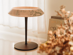 FIORE ESTREMOZ ROSA - LED marble table lamp - Table lamp by Maami Home