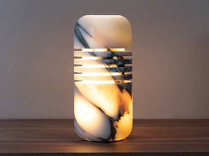 LUMI S CALACATTA - Calacatta marble table lamp - Table lamp by Maami Home