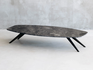 SOLINAS GRIS ALVITO - Low marble coffee table - Coffee table by Maami Home