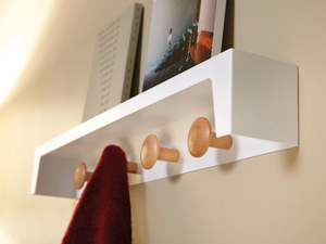BERGAMO - Wall-mounted wooden coat rack - Accessories by Made Design