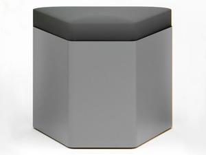NISEKO - Plate stool with integrated cushion - Accessories by Made Design