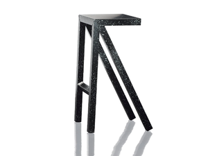 BUREAURAMA - High aluminium stool with footrest - Stool by Magis