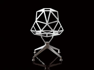 CHAIR ONE 4STAR - Trestle-based die cast aluminium chair - Chair by Magis
