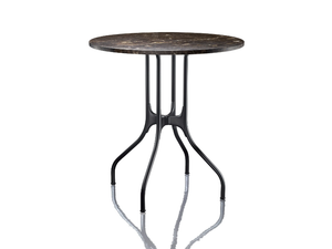 MILÀ - Round Nero Marquina marble table - Table by Magis