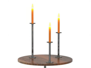 OFFICINA - Iron candle holder - Styling by Magis