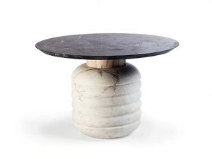 JEAN - Low round marble coffee table - Coffee table by Mambo Unlimited Ideas