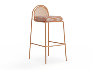 RIVIERA - Stainless steel barstool with back - Stool by Mambo Unlimited Ideas