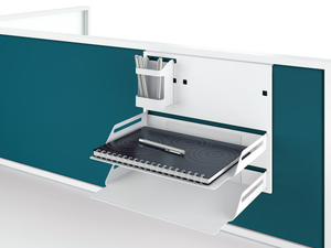 NEW WAVE - Powder coated steel desk set - Desk by Manade