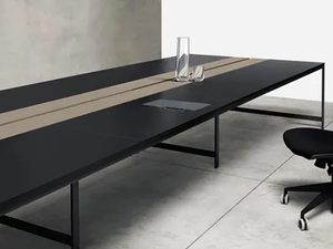 K-WORD - Rectangular wooden workstation desk - Desk by Manerba