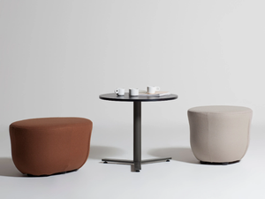 K-WORD - Round high side table - Coffee table by Manerba