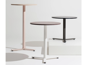K-WORD - Round wooden high table - Table by Manerba