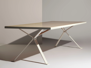 REVO - Rectangular wooden office desk - Desk by Manerba