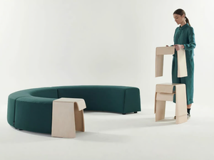 SUPER RANDOM - Modular fabric bench seating - Bench by Manerba